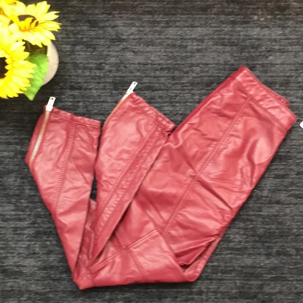 Free People Kaelin Faux Leather Moto Leggings